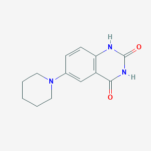 molecular formula C13H15N3O2 B8314948 6-Piperidin-1-yl-1H-quinazoline-2,4-dione 