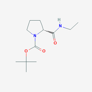 molecular formula C12H22N2O3 B8314956 tert-butyl (2R)-2-(ethylcarbamoyl)pyrrolidine-1-carboxylate 