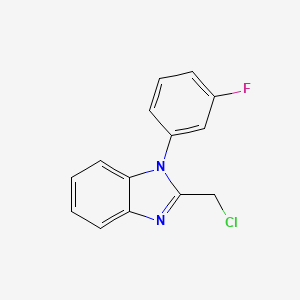 2-(chloromethyl)-1-(3-fluorophenyl)-1H-1,3-benzodiazole