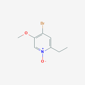 molecular formula C8H10BrNO2 B8314980 4-Bromo-2-ethyl-5-methoxy-pyridine 1-oxide 