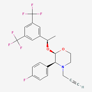 (2R,3S)-2-[(1R)-1-[3,5-bis(trifluoromethyl)phenyl]ethoxy]-3-(4-fluorophenyl)-4-prop-2-ynylmorpholine