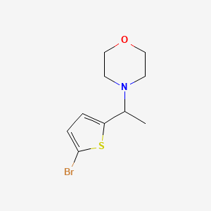 molecular formula C10H14BrNOS B8315014 4-[1-(5-Bromo-thiophen-2-yl)-ethyl]-morpholine 