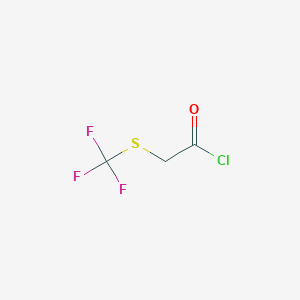molecular formula C3H2ClF3OS B8315056 [(Trifluoromethyl)sulfanyl]acetyl chloride CAS No. 1645-79-0
