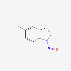 molecular formula C9H10N2O B8315291 5-Methyl-1-nitrosoindoline 