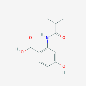 molecular formula C11H13NO4 B8315371 4-Hydroxy-2-isobutyrylamino-benzoic acid 