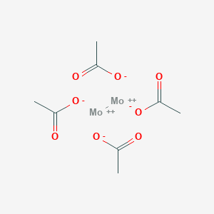 molecular formula C8H12Mo2O8 B083154 四(μ-(乙酸根-O:O'))二钼 CAS No. 14221-06-8