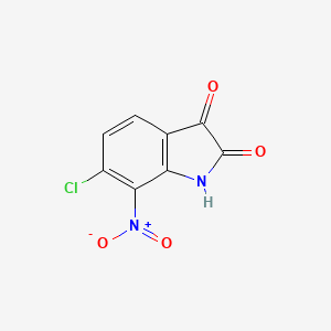 molecular formula C8H3ClN2O4 B8315410 6-chloro-7-nitro-1H-indole-2,3-dione 