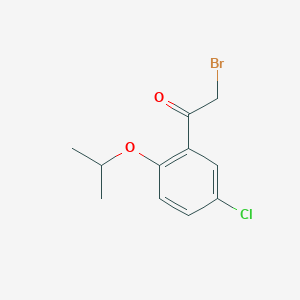 molecular formula C11H12BrClO2 B8315415 2-Bromo-1-(5-chloro-2-isopropoxyphenyl)ethanone 
