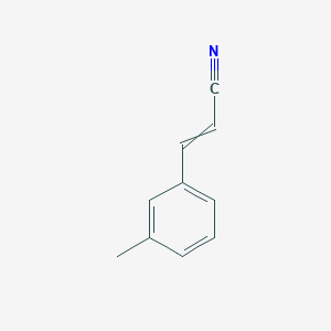 molecular formula C10H9N B8315449 3-(3-Methylphenyl)-2-propenenitrile CAS No. 28446-71-1