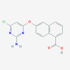 6-(2-Amino-6-chloro-pyrimidin-4-yloxy)-naphthalene-1-carboxylic acid