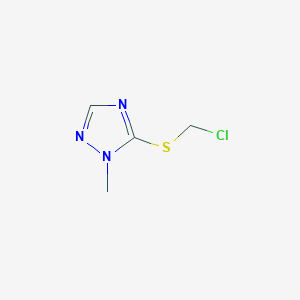molecular formula C4H6ClN3S B8315614 3-Chloromethylthio-2-methyl-1,2,4-triazole 