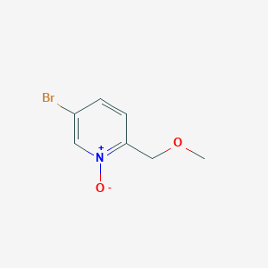 molecular formula C7H8BrNO2 B8315634 5-Bromo-2-methoxymethyl-pyridine-1-oxide 