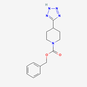 molecular formula C14H17N5O2 B8315639 Benzyl 4-(1H-tetrazol-5-yl)piperidine-1-carboxylate 