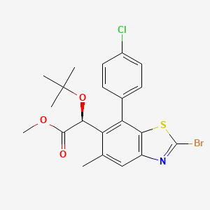 (S)-methyl 2-(2-bromo-7-(4-chlorophenyl)-5-methylbenzo[d]thiazol-6-yl)-2-tert-butoxyacetate