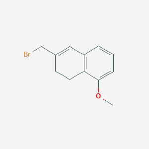 molecular formula C12H13BrO B8315662 3-Bromomethyl-1,2-dihydro-8-methoxynaphthalene 