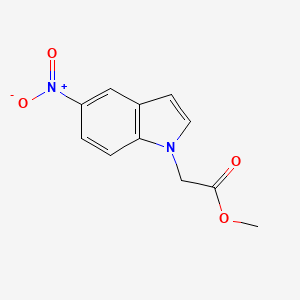 molecular formula C11H10N2O4 B8315675 methyl (5-nitro-1H-indol-1-yl)acetate 