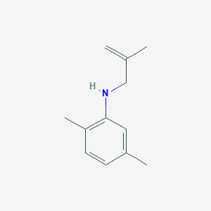 molecular formula C12H17N B8315688 2,5-Dimethyl-N-(2-methyl-2-propenyl)benzeneamine 