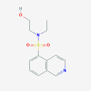 molecular formula C13H16N2O3S B8315705 N-ethyl-N-(2-hydroxyethyl)-5-isoquinolinesulfonamide 