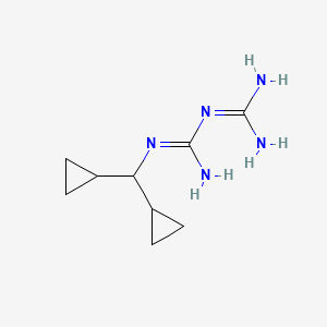 molecular formula C9H17N5 B8315720 Dicyclopropylmethylbiguanide 