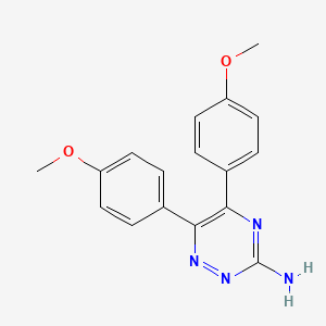 molecular formula C17H16N4O2 B8315746 3-Amino-5,6-bis(4-methoxyphenyl)-1,2,4-triazine 