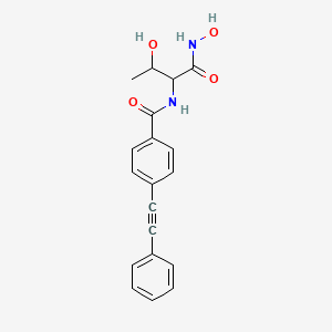 N-(2-Hydroxy-1-hydroxycarbamoyl-propyl)-4-phenylethynyl-benzamide