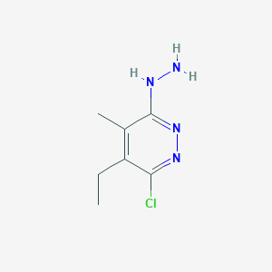 (6-Chloro-5-ethyl-4-methylpyridazin-3-yl)hydrazine