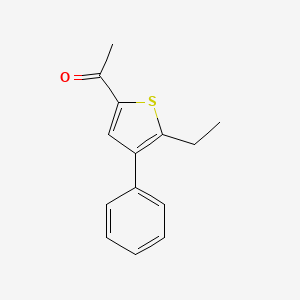 molecular formula C14H14OS B8315868 1-(5-Ethyl-4-phenyl-thiophen-2-yl)-ethanone 