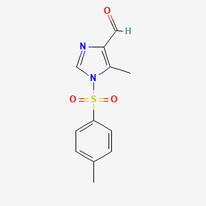 molecular formula C12H12N2O3S B8315869 5-methyl-1-tosyl-1H-imidazole-4-carbaldehyde 