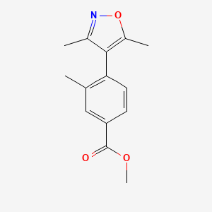 Methyl 4-(3,5-dimethylisoxazol-4-yl)-3-methylbenzoate