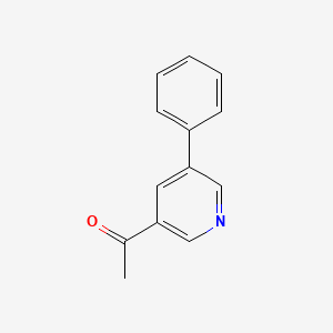 molecular formula C13H11NO B8315949 5-(Phenyl)-3-acetylpyridine 