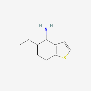molecular formula C10H15NS B8315986 5-Ethyl-4,5,6,7-tetrahydro-1-benzothiophen-4-amine 