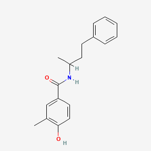 molecular formula C18H21NO2 B8316096 4-Hydroxy-3-methyl-N-(1-methyl-3-phenyl-propyl)-benzamide 