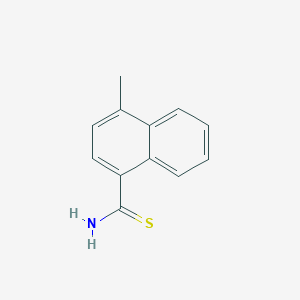 molecular formula C12H11NS B8316122 1-Methyl-4-thionaphthamide 