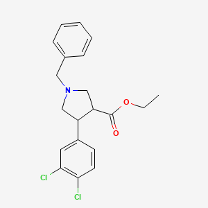 Ethyl 1-benzyl-4-(3,4-dichlorophenyl)pyrrolidine-3-carboxylate