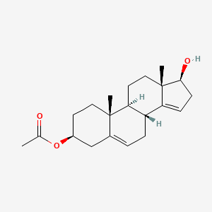 molecular formula C21H30O3 B8316162 (3beta,17beta)-Androsta-5,14-diene-3,17-diol 3-acetate 