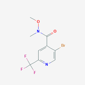 5-Bromo-N-methoxy-N-methyl-2-(trifluoromethyl)isonicotinamide