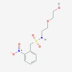molecular formula C11H16N2O6S B8316187 N-[2-(2-hydroxyethoxy)ethyl]-1-(2-nitrophenyl)methanesulfonamide 