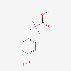 molecular formula C12H16O3 B8316236 Methyl 2,2-dimethyl-3-(4-hydroxyphenyl)propionate 