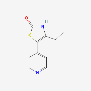 4-Ethyl-5-pyridin-4-yl-2(3H)thiazolone
