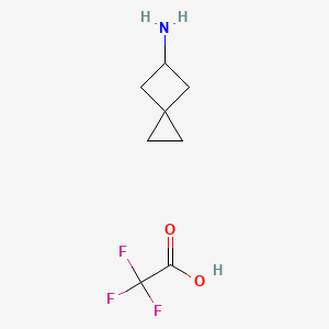 molecular formula C8H12F3NO2 B8316250 Spiro[2.3]hexan-5-amine 2,2,2-trifluoroacetate 