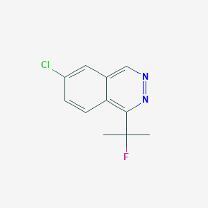 molecular formula C11H10ClFN2 B8316276 6-Chloro-1-(2-fluoropropan-2-yl)phthalazine 