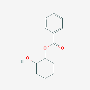 molecular formula C13H16O3 B8316288 Benzoic acid 2-hydroxycyclohexyl ester 