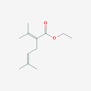molecular formula C12H20O2 B8316295 5-Methyl-2-(1-methylethylidene)-4-hexenoic acid ethyl ester 