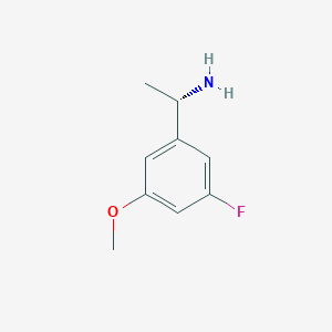 molecular formula C9H12FNO B8316325 (S)-1-(3-fluoro-5-methoxyphenyl)ethanamine 