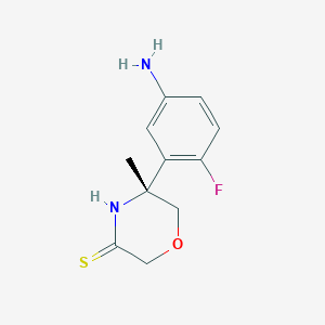 (R)-5-(5-Amino-2-fluoro-phenyl)-5-methyl-morpholine-3-thione