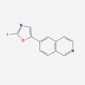 molecular formula C12H7IN2O B8316338 6-(2-Iodooxazol-5-yl)isoquinoline CAS No. 1105709-95-2