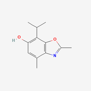molecular formula C12H15NO2 B8316446 7-Isopropyl-2,4-dimethyl-benzooxazol-6-ol 