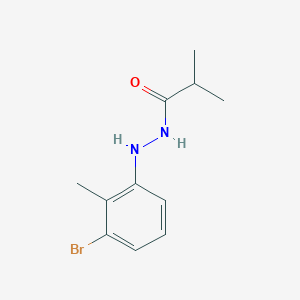 molecular formula C11H15BrN2O B8316474 N'-(3-bromo-2-methylphenyl)isobutyrohydrazide 