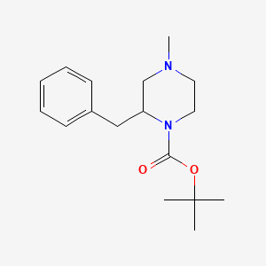 Tert-butyl 2-benzyl-4-methylpiperazine-1-carboxylate