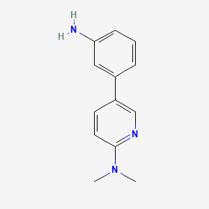 molecular formula C13H15N3 B8316554 3-(6-Dimethylamino-pyridin-3-yl)-phenylamine 